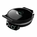 Cecotec Horno Eléctrico para Pizza Fun Pizza&Co. 1800 W, Grill, Temporizador 30min, Revestimiento Rockstone, Temperatura regulable, Apertura 180º con dos placas