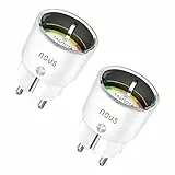 Tasmota Socket NOUS A1T, Smallest WiFi ESP8266 Smart Plug, 10A Mini WiFi Sockets with Power Consumption, Electricity Meter, Timer, Compatible with Alexa, Google Home Assistant, Domoticz, MQTT, 2.4G