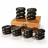 Master Massage Hot Stone Heiße Massagesteine in dekorativer Bambumskiste 18 St