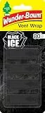 Wunder-Baum Vent Wrap Lufterfrischer fürs Lüftungsgitter Bietet lang anhaltenden Duft Unauffälliges Design|Black Ice, 4 Stück