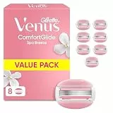 Gillette Venus Comfortglide Spa Breeze Rasierklingen Damen, 8 Original Ersatzklingen für Damenrasierer