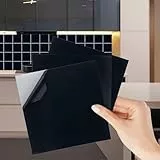 WALPLUS Fliesenaufkleber Bad 15x15cm Fliesenfolie Bad Abnehmbare Klebefolie Fliesen Starke Haftung Wandfliesen Selbstklebend Küche Fliesen Aufkleber Badezimmer Schwarz Klebefliesen Küche 50 Stück