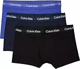 Calvin Klein Herren 3er Pack Boxershorts Low Rise Trunks Unterwäsche, Mehrfarbig (Black/Blueshadow/Cobaltwater Dtm Wb), XL