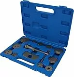 BRILLIANT TOOLS BT701000 Universal-Bremskolben-Rückstellwerkzeug-Satz, 13-tlg [Powered by KS TOOLS] Mit Stabilem Blauen Transportkoffer 13-Tlg.