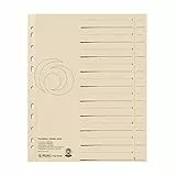 Herlitz Trennblätter aus Manilakarton, A4, 10 Blatt, beige
