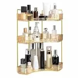 BONJUME Make Up Organizer, Kosmetik Organizer Mit 3 Ebenen Große Kapazität Kosmetikorganiser Parfüm Duschgel Schmuck Hautpflegemittel Aufbewahrungsbox Multifunktionaler Für Badezimmer Kommode Küche