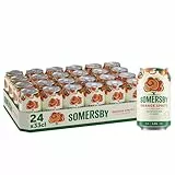 Somersby Orange Spritz Cider 0,33 l Dose, 24 Dosen fruchtiger Cider mit bittersüßem Orangen-Geschmack mit 4,5 Prozent Volumen ohne künstliche Farb- und Aromastoffe (24 x 0,33 l)