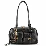 CHAMAIR Y2K Tasche Handtasche Damen PU Leder Schultertasche Shoulder Bag Women Purse Vintage Umhängetasche