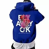Foweknow Hoodie Herren Mit Backprint Kapuzenpullover Mode Hip Hop Sweatshirt Männer Langarm Kapuzenpulli Y2K Warm Pullover Herbst Winter Arbeitspullover Sportliche Bequem Langarmshirt