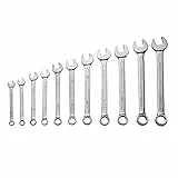 Jetech 11-teiliges Ringmaulschlüssel-Set – SAE-Zollgrößen bis 2,5 cm – hochfester Sandgestrahlter Cr-V-Stahl-Maulschlüsselsatz mit Rolltasche