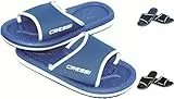 Cressi Lipari - Slipper für Strand und Schwimmbad - Erwachsene und Kinder,Mehrfarbig (Hellblau), 34 EU