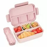 Bugucat Brotdose mit Fächern 1300ML,Lunchbox Kinder Auslaufsicher mit Fächern,Lunch Box Bento Box mit Fächern für Kinder und Erwachsene,Vesperdose Frühstücksbox für Jungen&Mädchen