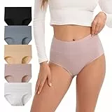 INNERSY Unterwäsche Damen Set Unterhosen Baumwolle Panty Wochenbett High Waist Panties Mehrpack 5 (L, Mehrfarbig Klassiker)