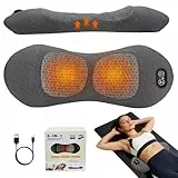 3-in-1 Rückenmassagegerät, Massagegerät Rücken mit Traction, Vibration & Wärme, Back Massager, Ergonomische Rückenstütze Rücken Massagegerä, Intelligentes Massagegerät für Büro,Zuhause,Reise