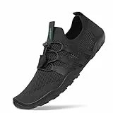 SAGUARO Badeschuhe Herren Wasserschuhe Männer Strandschuhe Damen Aquaschuhe Neoprenschuhe rutschfeste Schwimmschuhe Dunkelschwarz 44 EU