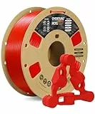 OVERTURE PETG Filament Aufgerüstet 1,75 mm, 1kg (2,2 lbs) Spule, 3D-Druck-Filament, Maßgenauigkeit +/- 0.02 mm (Rot)