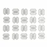 Offgridtec 20 x Kindersicherung Steckdose mit sicherem 2-Wege-Drehmechanismus, Wiederverwendbare Steckdosen-Kindersicherung, Langlebiger ABS-Kunststoff, Passend für Standard – Transparent