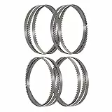 Sankuai 4 Stück Bandsägeblatt 1400 x 10 x 0.5 x 6zpz ， Bandsägeblätter Für 8”Bandsäge, Hartholz/Brennholz/Sperrholz/Ne-Metall/Kunstoff