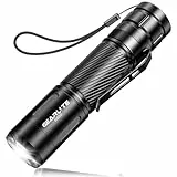 GEARLITE Taschenlampe Led Aufladbar, Superhelle Zoombare 2000 Lum Mini Torch mit 3 Lichtmodi & Langer Betriebsdauer, IP65 Wasserdichte Taktische Handlampe für Camping Outdoor Angeln Wandern, Notfäll