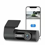 KAWA Dashcam Auto, 2K 1440P QHD Vorne Dashcam mit Superkondensator, 360° drehbar, WLAN, G-Sensor, 145° Weitwinkel, WDR Nachtsicht, Loop-Aufnahme, Parküberwachung & App-Steuerung