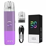VAPTIO Pado Kit Elektronische Zigarette 1000 mAh 11.5W Vape Pen mit 2 Stück Ersatzspule 0.6ohm (Mesh) / 1.2ohm (MTL),Kein E-Liquid Kein Nikotin (purple)