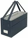 Leitz Arbeitstasche mit Deckel, Faltbare 16 Zoll Laptoptasche, Organizer mit 3 Fächern, Bürotasche für Damen und Herren, Notebook-Tasche für Schule und Home Office, Verstellbare Griffe, Grau, 67230089