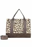 Fritzi aus Preussen Damen Canvas Tote Bag Leo Camel Shopper