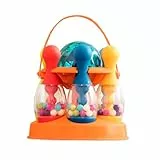 B. toys - Let's Glow Bowling! - Orange - Bowling-Set - 6 Bowling Pins & 1 Leuchtkugel - Spiel für drinnen und draußen - Spielset für Kleinkinder, Kinder - 2 Jahre +