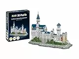 Revell 3D Puzzle Schloss Neuschwanstein I 121 Teile I 4 Stunden Bauspaß für Kinder und Erwachsene I ab 10 Jahren I Das schöne Schloss Neuschwanstein selber zusammenbauen I Ideale Geschenkidee