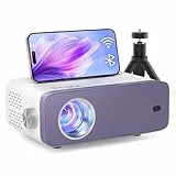 Mini Beamer, VOPLLS Mini 26000L WiFi Bluetooth Beamer Full HD 1080P Unterstützt, Tragbar Video Projektor mit 50% Zoom, Heimkino Projektor für Handy, Tablet/Laptop/PC/TV-Box, USB, HDMI, AV