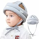360°Anti-Kollision Baby Helm Kopfschutz Stoßfest Schutzhut Schutzhelm Säugling Kleinkind Kinder Kopfschutzkappe Schutzhut Baumwolle Hut Kopfschutzmütze Verstellbarer Kopfschutz, 6 bis 36 Monate Baby