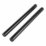Keenso Motorrad Lenker, 1 Paar Universal Motorrad 22mmx300mm Lenkstange Aluminium Clip-On Lenker (Schwarz)