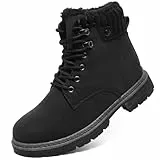 VTASQ Winterstiefel Damen Gefütterte Stiefel Warm Schneestiefel Wasserdicht Trekking-Schuhe Stiefeletten Outdoor Rutschfeste Wanderschuhe Winterboots Schneestiefel Schwarz-dick 39EU