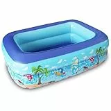 Aufblasbarer Pool, Aufblasbares Planschbecken, Kinderpool,Kinder Planschbecken,Schwimmbecken,Aufblasbare Pool,Aufblasbarer Kinderpool,2 Rollen 100 x 70 cm Höhe 28 cm