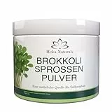 Heka Naturals Bio-Brokkolisprossenpulver - 100 % Reines Superfood aus gekeimten Samen - Sulforaphanreich, Vegan, Ohne Gentechnik & Zusatzstoffe (Mini (150g))