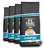 Der-Franz Melange Kaffee, Intensität 3/5, 100% Arabica, ganze Kaffeebohnen, 4x1000 g