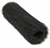 Windhager Vogelschutznetz Ortonet 10 x 2 m, Netz mit 13 mm Maschenweite, UV-stabilisiert, wiederverwendbar, Obst- und Gartenschutz, schwarz, 06013