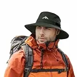 Comhats Wasserdichter Bucket Hat für kleine Köpfe, Outdoor-Hut zum Wandern, Golfen, Safari, Angeln, Wandern - Regenhüte - UPF 50+ Sonnenhut verstellbar, faltbar, Winddicht Armygrün M