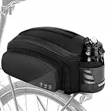 Eyein Fahrradtasche für Gepäckträger 12L - Mit Regenschutz - Wasserfest & Reflektierend Fahrrad Gepäckträgertasche als Umhängetasche und Handtasche - Mit Schultergurt und Flaschenhalter