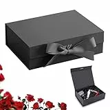 Geschenkbox mit Magnetische Deckel, Geschenkbox Geburtstag, Geschenkkarton mit Schleife, für Hochzeiten Geburtstage 23 × 17 × 7cm