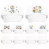 STOBOK 10 Stück Kinder Schirmmützen Zum Bemalen Weiß Diy Baseballcap Für Kreative Malprojekte Handbemalte Kappe Für Kindergarten Strand Und Party Baumwolle Leicht Und Robust