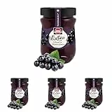 Schwartau Extra Konfitüre, Schwarze Johannisbeere, 340 g (Packung mit 4)