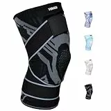 Tenace Knieschützer Jiu Jitsu, Grappling - Knie-Protektor aus Kompressions- und Polstermaterial für MMA, BJJ, Muay Thai, Judo - Hohe Haltbarkeit und Leistung Unisex (1, Schwarz, Medium)