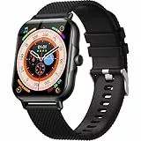 zaisia Smartwatch für Damen Herren, Smart Watch mit Telefonfunktion 1,85' Zoll Touchscreen Fitness Tracker, IP68 Wasserdicht Fitnessuhr mit Schrittzähler, Mehrere Sportmodi Armbanduhr für Android iOS