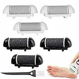 Ersatzrollen für Micro Pedi Ersatzrollen für Micro-Pedi-Ersatzrollen, regulär/grob/fein, rissige Fersen, kompatibel mit IWEEL/ShoRan/Ratukall/Essy, 7 Stück (Schwarz und Weiß)