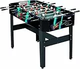 Carromco Tucana-XT Tischfußball – Kickertisch 122x61x83 cm in Schwarz mit Design, Kicker für Kinder, Jugendliche & Erwachsene – inkl. 2 Bälle Ø 32 mm, Unisex Jugend-Kicker