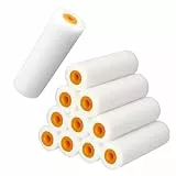 Bangbobi 10x Farbroller Klein Lackrolle Lackierwalze Schaumstoffrolle Farbwalze Lösemittelbeständig Lackrollen für Lacke Malerrolle Klein Farbrolle Polyurethan-Schaumstoff-Rolle für Lackieren
