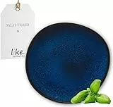 Villeroy & Boch like. by Lave bleu Frühstücksteller, 23,5 cm, stilvoller Speiseteller aus Steingut für Brunches, spülmaschinengeeignet