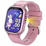 ELEJAFE Smartwatch Kinder, Kinder Smartwatch mit 32 Spiele, Kamera, 3 Sportmodi, Schrittzähler, Hörbuch, Wecker, Musik, Taschenrechner, Smart Watch Kinderuhr für Mädchen Jungen 4-12 Jahren