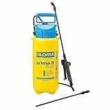 GLORIA Drucksprühgerät prima 5 Plus | Säurebeständiger Drucksprüher 5 Liter für Essigsäure, Pflanzenschutzmittel & Unkrautvernichter | Gartenspritze mit Verlängerungslanze